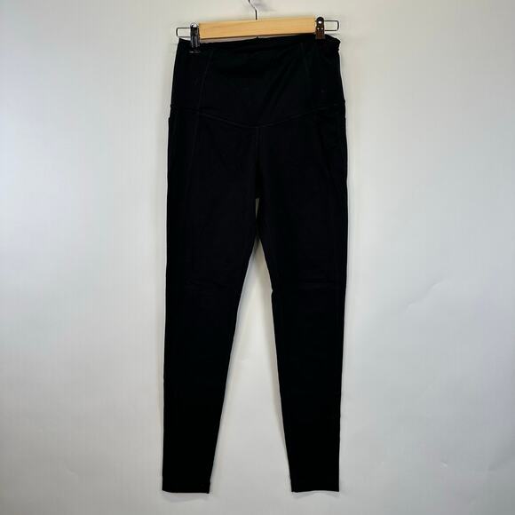 Victoria's Secret Sport Full Length Black Leggings With Pockets Size Small Gym - Picture 3 of 11